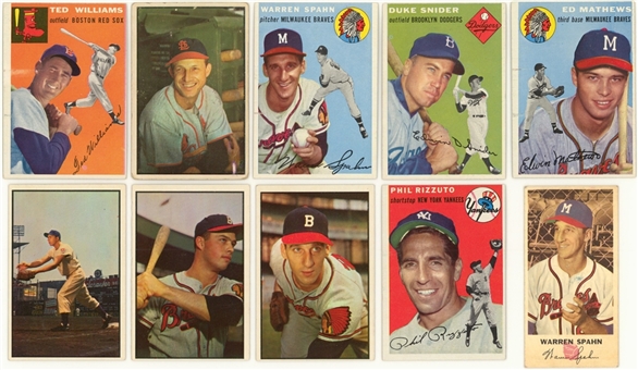 1952-1956 Topps and Assorted Brands Baseball Collection (275+)